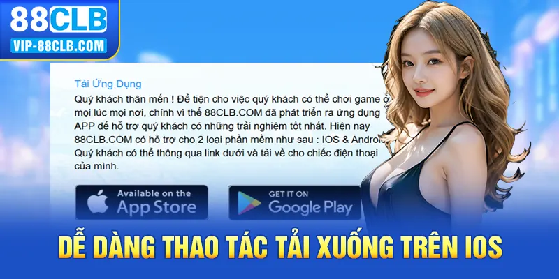 Dễ dàng thao tác tải xuống trên IOS